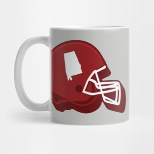 Alabama Outline Football Helmet Mug